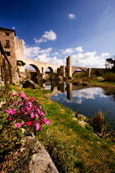 Besalu Spain - The 11th Century Fortified Bridge